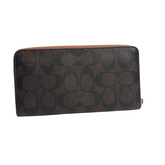 Coach Signature Brown Wallet/Wristlet - Picture 2 of 13